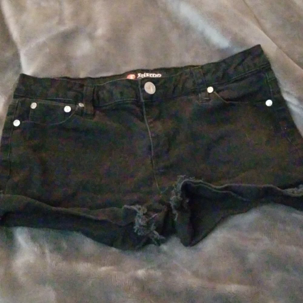 Size 16 Black Jean Shorts